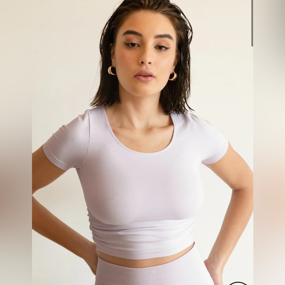 Lilac Yoga Crop Top